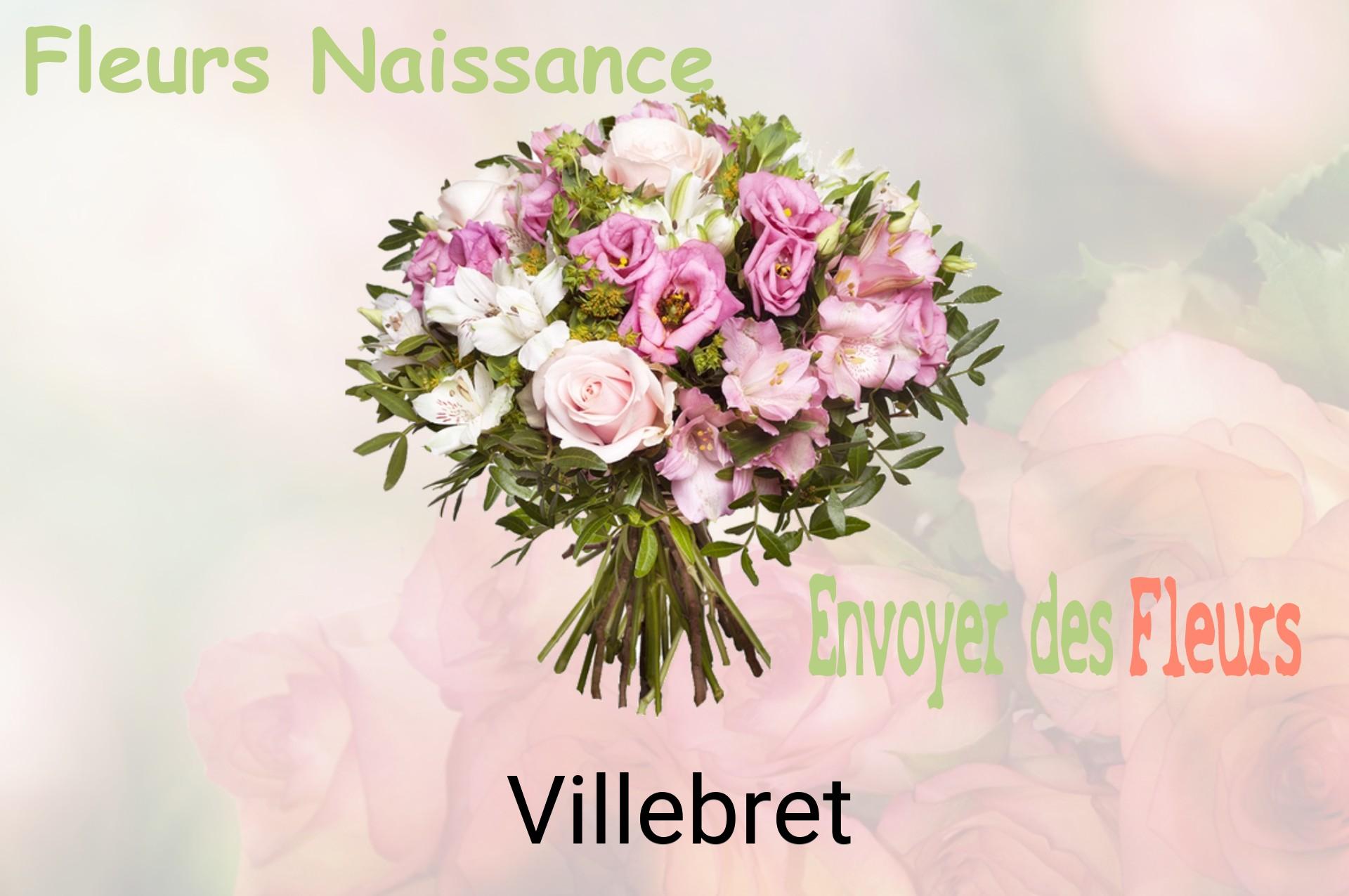 Bouquet de fleurs de naissance livré à Villebret